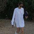 2026 Summer Custom Cotton Crop Top T-shirts Women Loose Size Solid Color Casual Tshirt Women