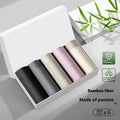 High-Grade Bamboo Fiber Seamless Mens Underwear Mid-Waist Men's Four-Corner Pants Breathable Solid Color Boxers & Briefs