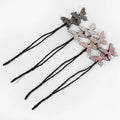Woman Full Rhinestones Bow Tie Hair Pin Korean Lazy Easy Hair Buns Ties Elegant Alloy Foldable Hair Band MegaBDM