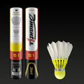 Professional Level D51 Hybrid 3in1 Goose Feather Shuttlecock with Durable PU Cork Head Eco-Friendly Badminton Training Ball