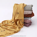 Hot Arab Rhinestone Knitted Hijab Ethnic Scarves With Stones Islamic Turban Malaysia Scarf Diamond Scarfs for Women Stylish