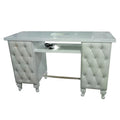 Beauty Furniture Marble Top Manicure Technician Double Station Set Dust Collector Light Portable Art Salon Tech Cheap Nail Table