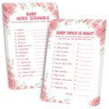 Baby Shower Games Gender Neutral With Answer KeysBaby Shower Games for Boy or Girl-2 Games(50 of Each)