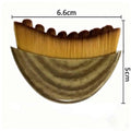 New Lymphatic Contour Facial Brush Synthetic Hair Gua Sha Eye Neck Care Crescent Brush Brush with Comfortable Handle