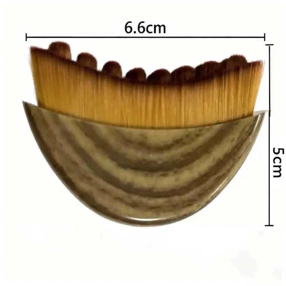 New Lymphatic Contour Facial Brush Synthetic Hair Gua Sha Eye Neck Care Crescent Brush Brush with Comfortable Handle