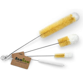 Eco-friendly Stainless Steel Wire Cleaner 36cm Long Glass Bottle Brush Scrubber Flexible Bendable Cotton Tip Natural Sisal Fiber