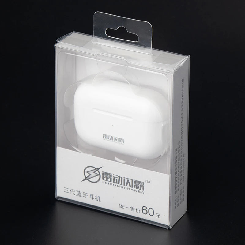 Eco Friendly Custom Clear PET/PVC Folding Plastic Gift Packaging PP Display Box for Bluetooth Earphone Packaging Box