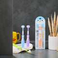 3D Triple-Sided Cartoon Handle Soft Bristles Toothbrush for Children 3-5 Years Old 3-Pack