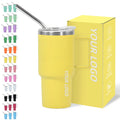3oz 4oz 5oz Mini Stainless Steel Tumbler with Metal Handle Double Wall Shot Glass Mug Coffee Mugs With Metal Straw
