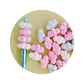 New Bright Candy AB Colors Acrylic 3D Cloud Shape Jewelry Beads Ornament Accessories DIY Beaded Pen Accessories