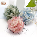 Wholesale Natural Skin-friendly Exfoliating Mesh Bath Piff Colorful Ball Shower Bath Sponge Gradient Loofah Sponge for Shower