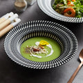 Factory Wholesale Eco-Friendly 8.5" 10" Matte Finish Hotel Tableware Porcelain Soup Dishes Nordic Serving Pasta Dinner Plates