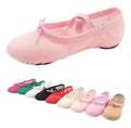 Canvas White Cat Claw Ballet Dance Shoes Drawstring Flat Soft Ballet Slippers for Girls