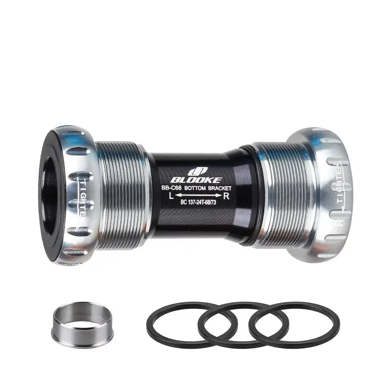RIDERACE MTB Bike Sealed / Ceramic Bearing Bottom 24 22 MM Bracket Sealed Bicycle Thread Kit for SRAM Prowheel Crankset Part
