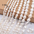Natural Freshwater Pearl Baroque Pearl String White 3A Small Size Good Luster Can Be Made Into Jewelry Necklace DIY