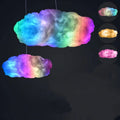 New Modern Colorful Cotton Silk Smart Music Led Floating Cloud Ceiling Lamp for Kids Room