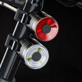 Aluminum Alloy Helmet Lamp Bike Warning Tail Light Waterproof Bicycle Headlight Rear Taillight USB Rechargeable Battery 3 Modes