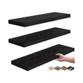 Rustic Wood Floating Shelves 22lbs Capacity Wall Mounted Shelves for Bathroom Living Room Hanging Shelf