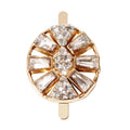 African Style Alloy Rhinestone Buckle Decorative Female Sandals Shoe Accessories with Diamond