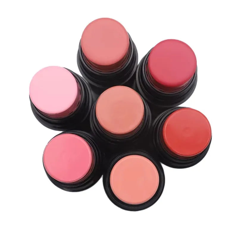Private Label Mineral Waterproof Long-Lasting Creamy Blusher Palette 5g Lip Cheek Stick Blush for Face Makeup Fair Vegan