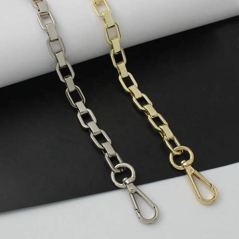 Nolvo World 13mm Wide L.gold Silver THICK Metal Chains for Pursesdecorative Metal Chain for Crossbody Bag Handle