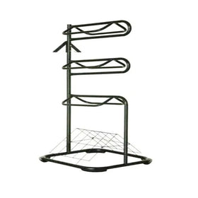 Portable Folding Horse Saddle Stand 68.5X30X30 Inch Metal Saddle Rack for English and Western Saddles