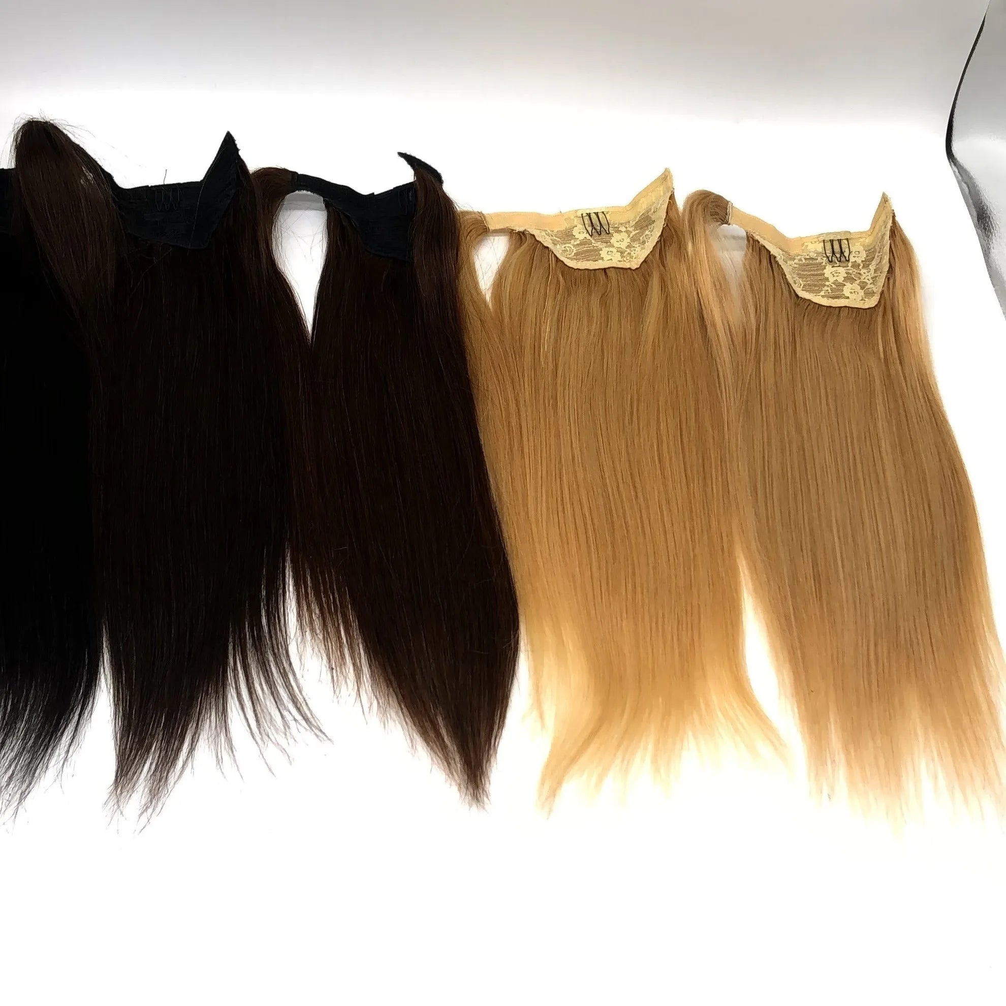 AU Women Hair Extension l Women Soft Black Top Grade Hair Extensions Factory Price Customized Human Hair Ponytail for Women