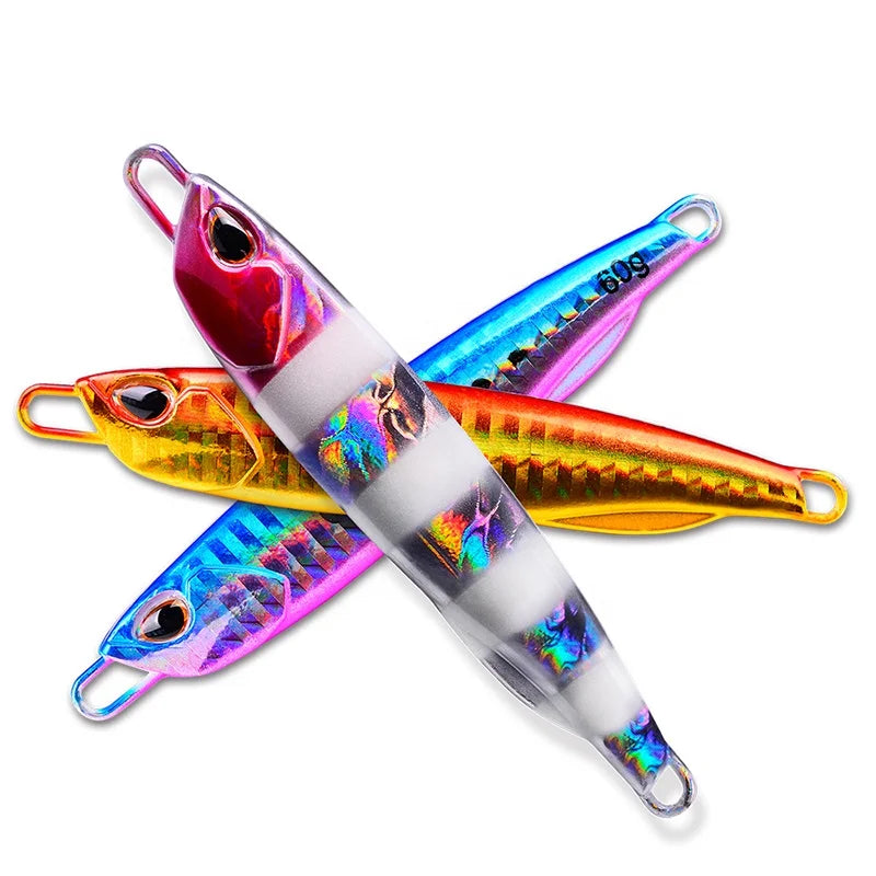 Metal Jig Spoon 10g 15g 20g 30g 40g 50g 60g Shore Casting Jigging Bass Lure Saltwater Artificial Bait Fishing Tackle