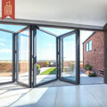 Folding Sliding Exterior Doors Patio Garden Villa Waterproof Windproof Energy-Saving Space-Saving Outdoor Indoor Folding Door