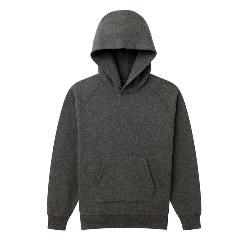 Men's Sustainable Cotton & Cashmere Knit Pullover Hoodie With Front Pocket Comfortable Sweater
