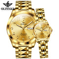 OUPINKE 3228  OEM Couple Custom logo Japanese Movement  Stainless Steel  Watch Luxury Fashion Watches Men Mechanical Watch