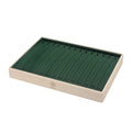 RINNTIN BO01-B Luxury PU Leather Jewelry Tray Organizer Box Jewelry Display Tray for Necklaces Pendants Bracelets