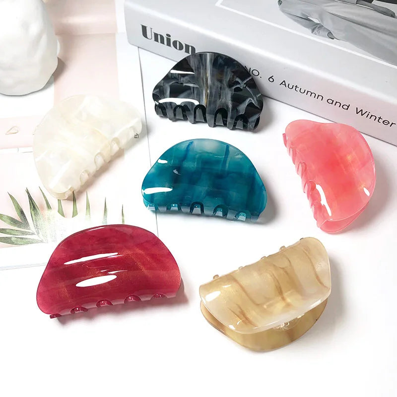 Wholesale New Arrival Colorful Change 8.5cm Large Acrylic Hair Claw Clips