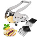Commercial Food Grade Manual Vegetable Tools Potato Chips Cube Slicer Stainless Steel Potato French Fry Cutters with Suction Pad