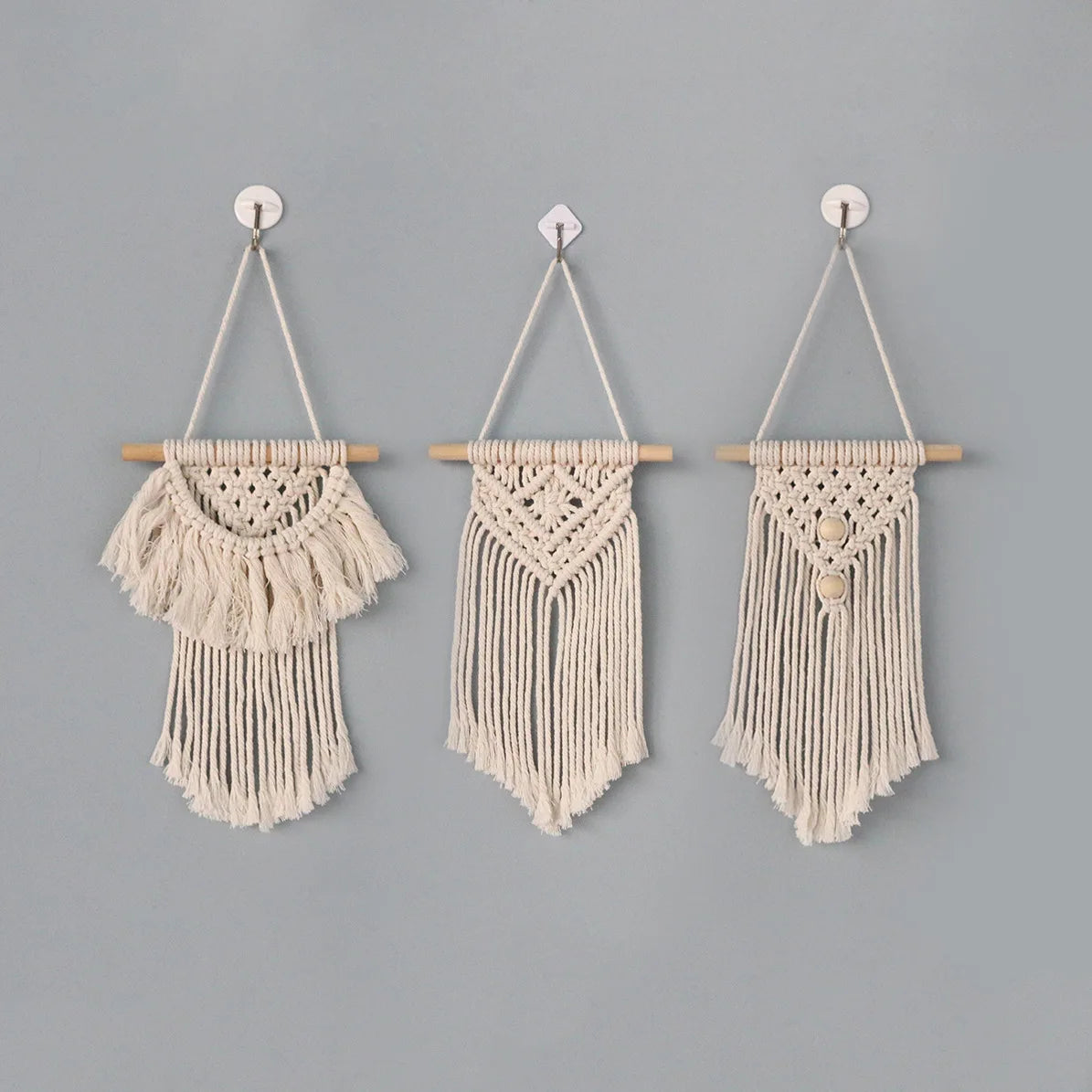 Manufacturers Stock Bohemian Hand-woven Wall Hangings Cotton Rope Wall Decorations Nordic Style Tassel Wall Hangings