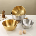 Korean Style Stainless Steel Cold Noodle Bowl with Scale Household Fruit Salad Bowl Mixed Rice Bowl Hot Pot Restaurant Tableware