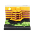 3D Memo Note Pad Garden Pavilion LED Light Memo Pad Sticky Note with Pen Holder for Desk