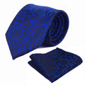 8cm Formal Silk Grey Paisley Ties With Hanky Set for Men Fashion Pocket Square Tie Set