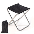 Ultra-Light Aluminum Folding Stool for Outdoor Camping Beach Picnics Portable Mini Stool for Subway Train Travel School Park Use