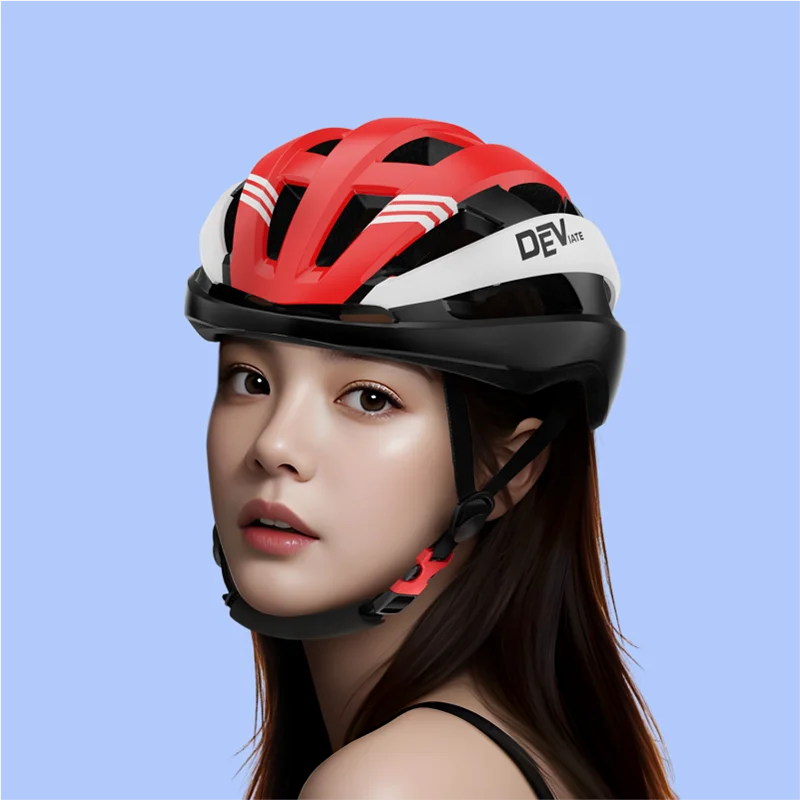 DEVIATE Designer Low Price Unisex Cycling Helmet Road Bike Lightweight High Quality PC+EPS OEM ODM 200g Head Protection 22 Air