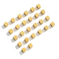 Stainless Steel 7mm Initial Beads Square Alphabet Beads Silver Cube Alphabet Large Big Hole Beads for DIY Jewelry Making