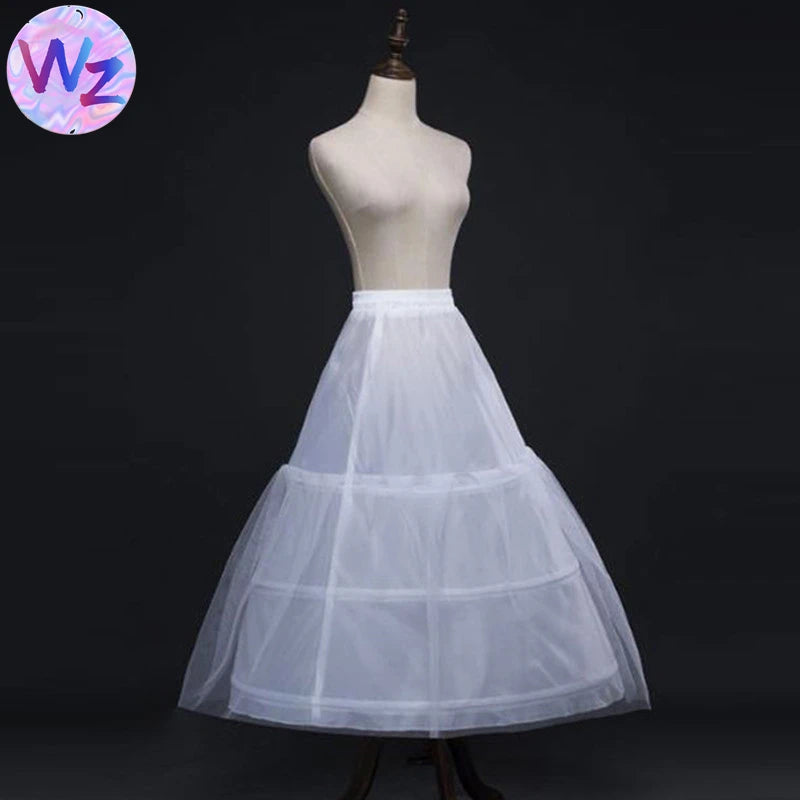 Wholesale Customizable 3-Hoop Crinoline Underskirt Custom Hoop Petticoat for Bride Wedding Dresses