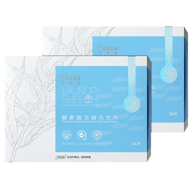 Finice Pods Laundry Super Concentrated Enzyme Formula Disposable Solid 8x Cleaning Power Bacteriostasis Machine Wash Apparel