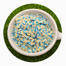 5MM 10MM 500g/Lot New Cute Pumpkin Carriage Shape Hot Clay Slice Princess Polymer Clay Sprinkles for Nail Art Slime Filler Decor