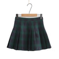 Wholesale 2022 Autumn Small Fresh Plaid Half Skirt Short Skirt Pleated Half-length Skirt Women's