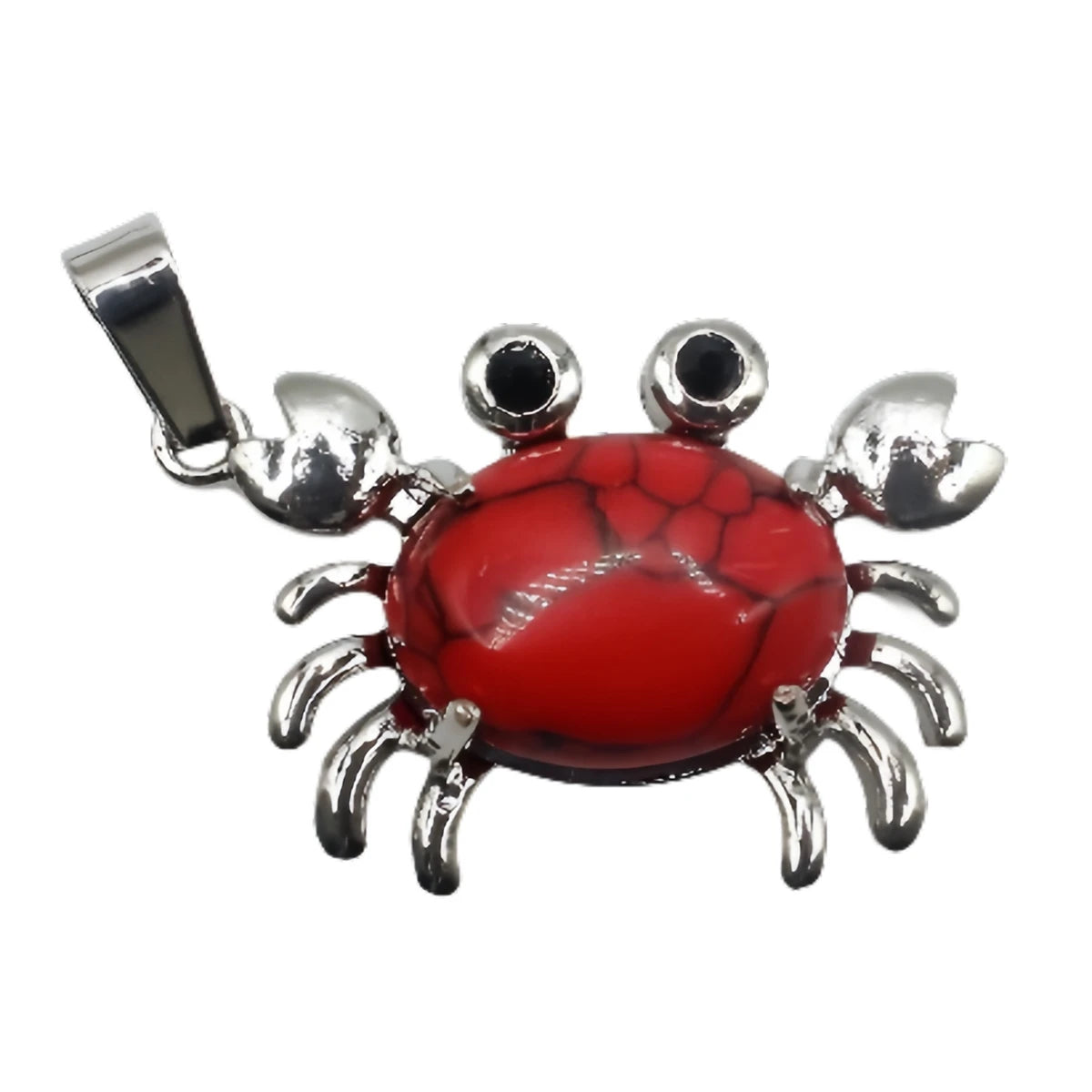Vintage Crab Pendant Natural Chakrat Gem DIY Jewelry Making Animal Theme Jewelry Birthday Gift for Friends and Lovers