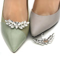 Removable Crystal Rhinestone Shoe Clips Bling Wedding Shoe Accessaries