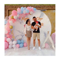 DD Round Backdrop for Wedding Decoration 6.5ft/7ft Aluminum Backdrop Stand Party Wall Decoration Balloon Arch Wedding Supplies