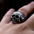 Hip Hop Jewelry Personalized Men Rings Stainless Steel Skull Finger Ring