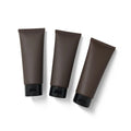 50g 100g 150g Brown Coffee Color Cosmetic Hose Tube Facial Cleanser Plastic Frosted Flip Squeeze Soft Bottle with Flip Top Lid